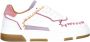 DWRS Huntly leren sneakers wit fuchsia lila - Thumbnail 1