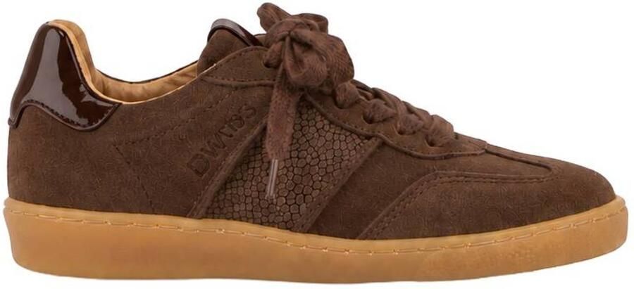 DWRS leren sneakers donkerbruin