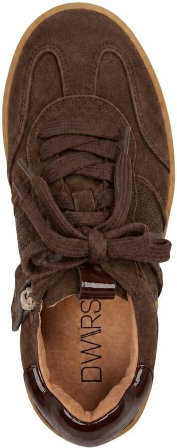DWRS leren sneakers donkerbruin - Foto 3