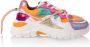 DWRS Jupiter leren sneakers oranje multi Meisjes Leer Meerkleurig 30 - Thumbnail 1