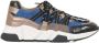 DWRS Pluto leren sneakers met pailletten roze blauw Meisjes Leer Meerkleurig 35 - Thumbnail 1