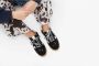 DWRS Mirabel verniz suède sneakers zwart - Thumbnail 1
