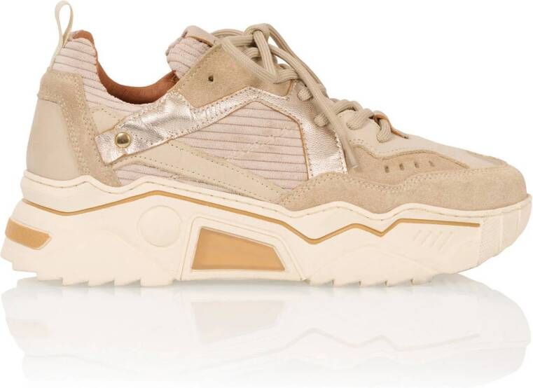 DWRS PLUTO corduroy chunky sneakers beige