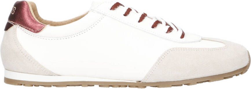 DWRS Sava leren sneaker wit beige