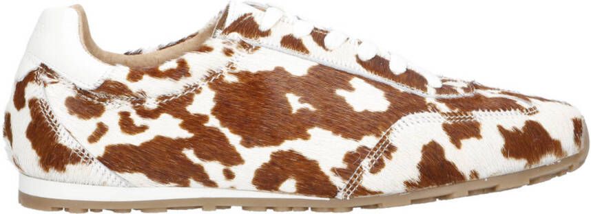 DWRS LABEL DWRS SAVA cow hair on sneakers beige Leer Dames