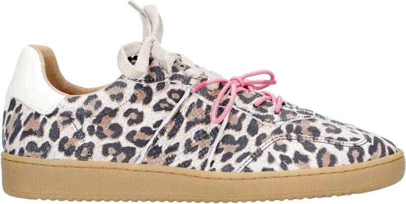 DWRS LABEL DWRS POONA panterprint sneakers Leer Dames