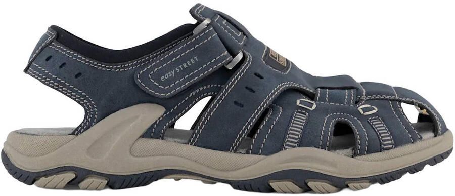 Easy Street imitatieleren sandalen donkerblauw
