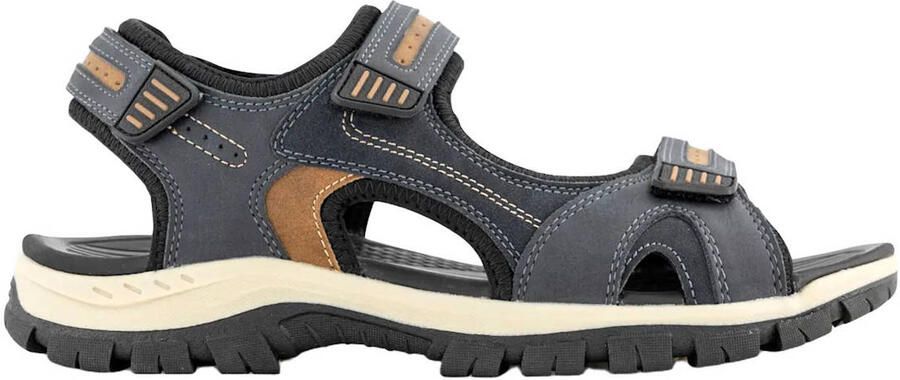 Easy Street imitatieleren sandalen met profielzool donkerblauw