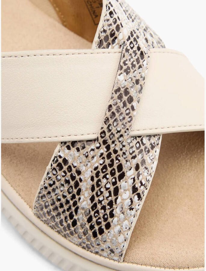 Easy Street imitatieleren slippers beige bruin - Foto 3