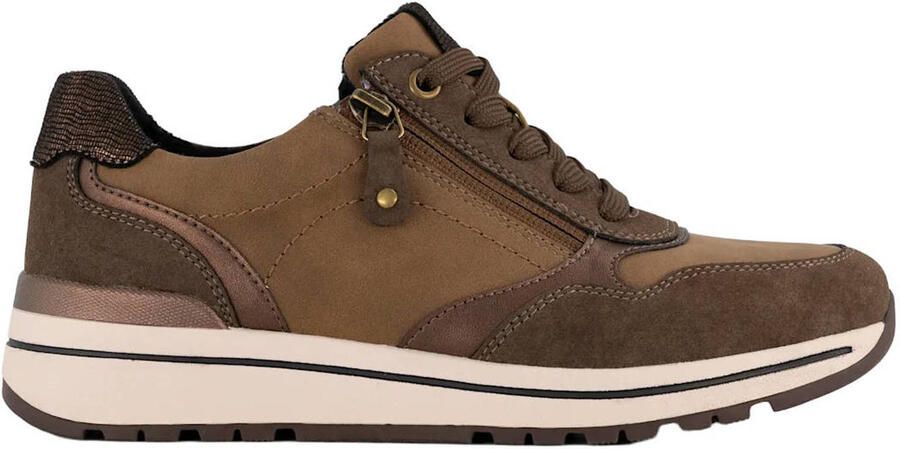 Easy Street imitatieleren sneakers bruin