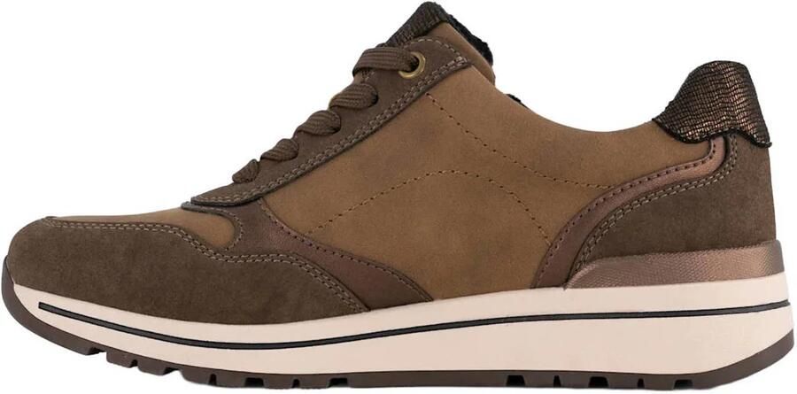 Easy Street imitatieleren sneakers bruin - Foto 3