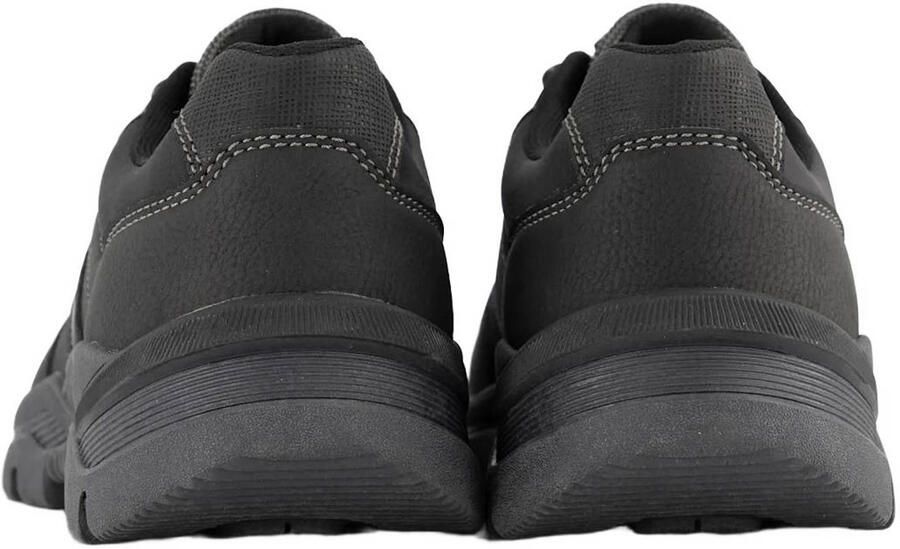 Easy Street imitatieleren veterschoenen met profielzool zwart - Foto 3