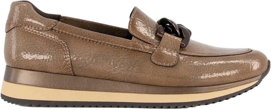 Easy Street lakleren instappers taupe
