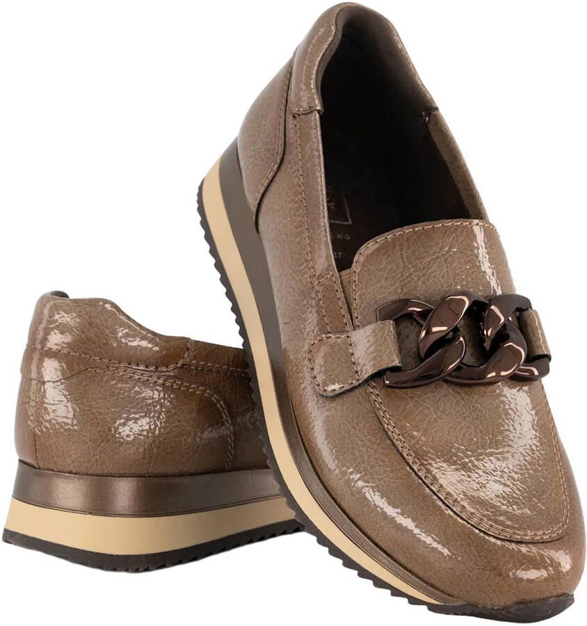 Easy Street lakleren instappers taupe - Foto 2