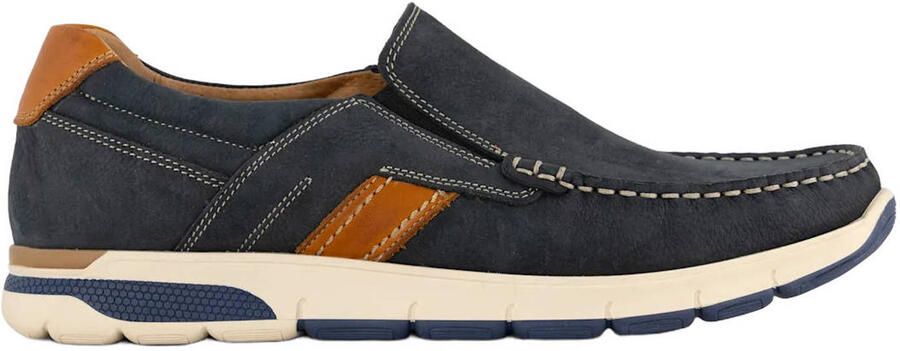 Easy Street leren instappers donkerblauw
