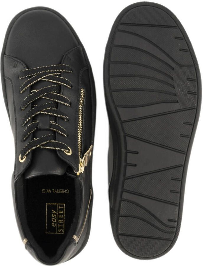 Easy Street sneakers zwart goud