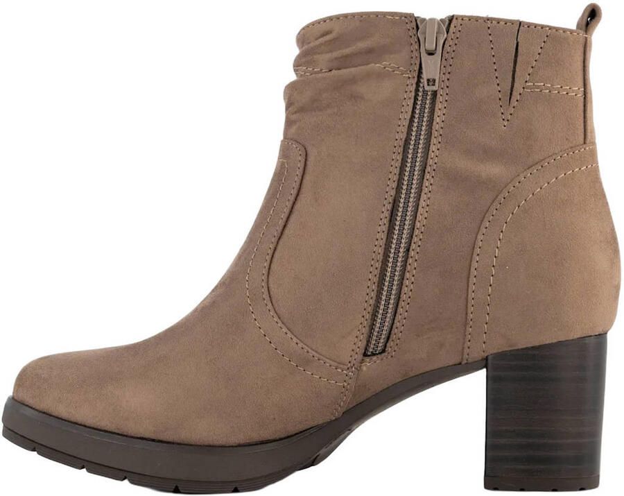 Easy Street suède laarzen met blokhak beige - Foto 3