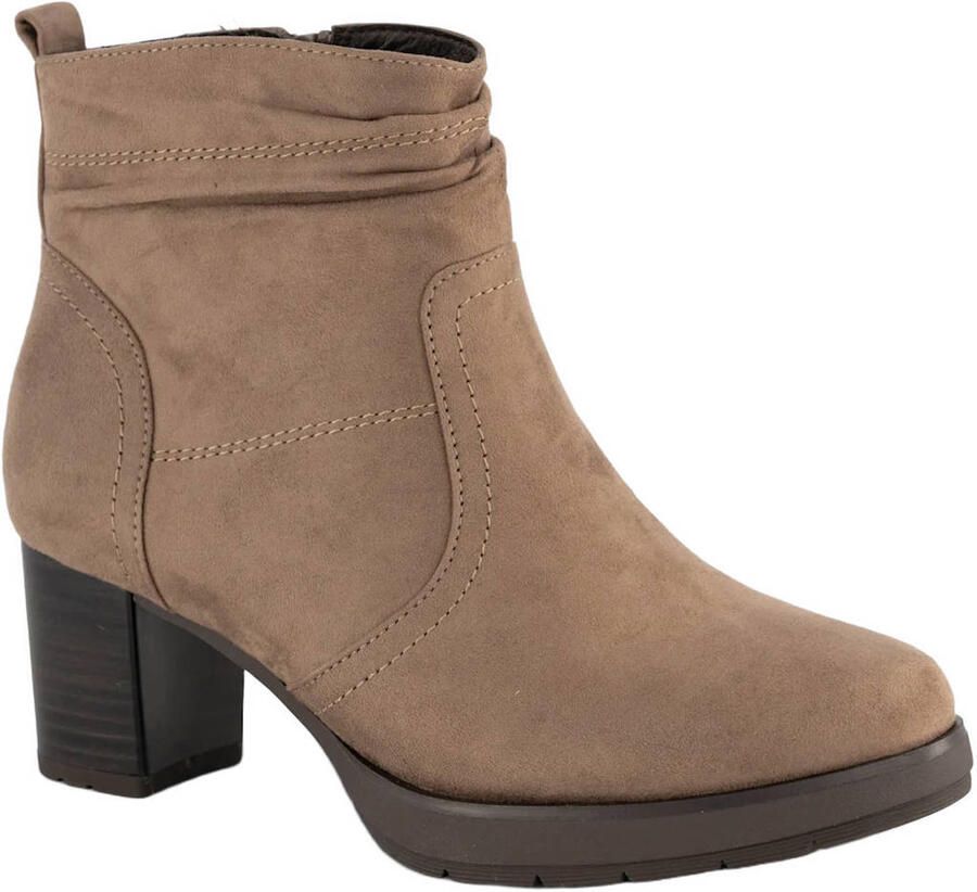 Easy Street suède laarzen met blokhak beige - Foto 2
