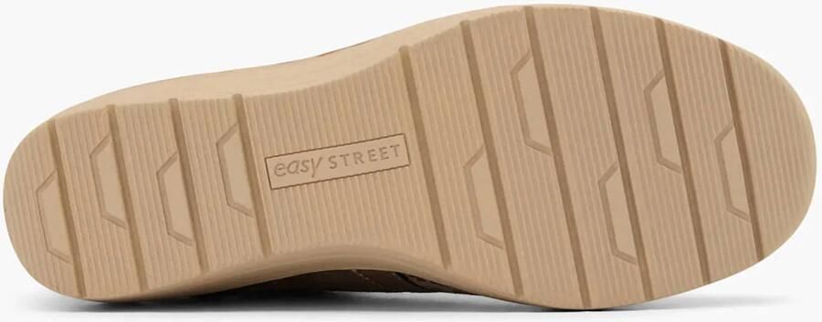 Easy Street suèdelook veterschoenen met sleehak taupe - Foto 3