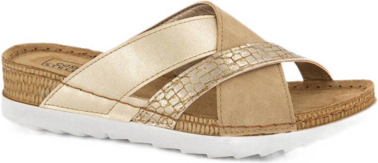 Easy Street slippers goud beige