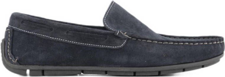 Easy Street suède mocassins donkerblauw