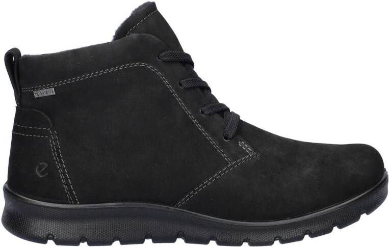 Ecco Babbett nubuck veterboots zwart
