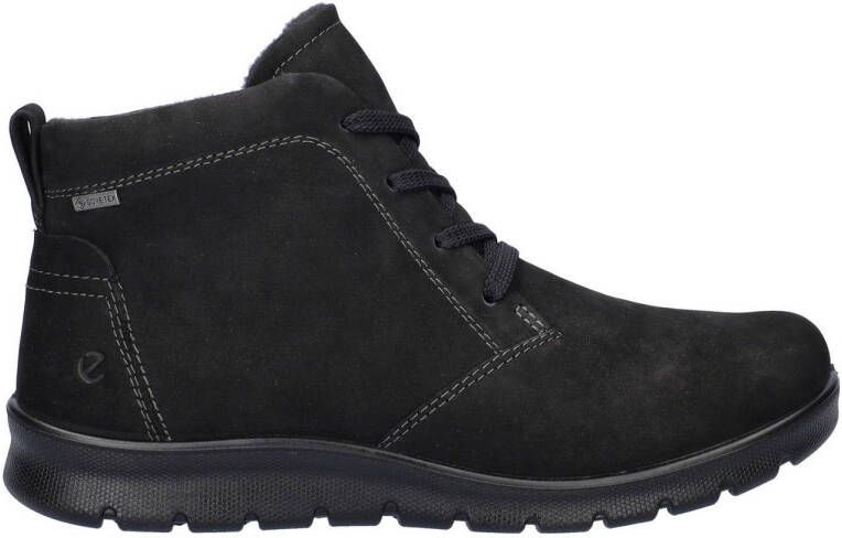 Ecco Babbett nubuck veterboots zwart