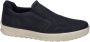 Ecco Byway nubuck instappers donkerblauw - Thumbnail 1