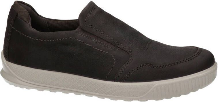 Ecco Byway nubuck instappers donkerbruin