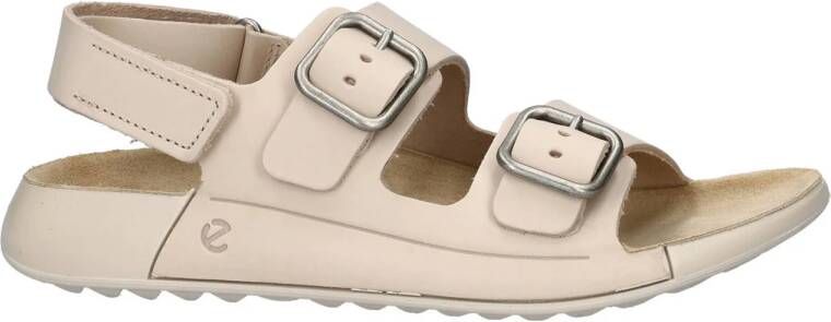 Ecco Cozmo leren sandalen beige