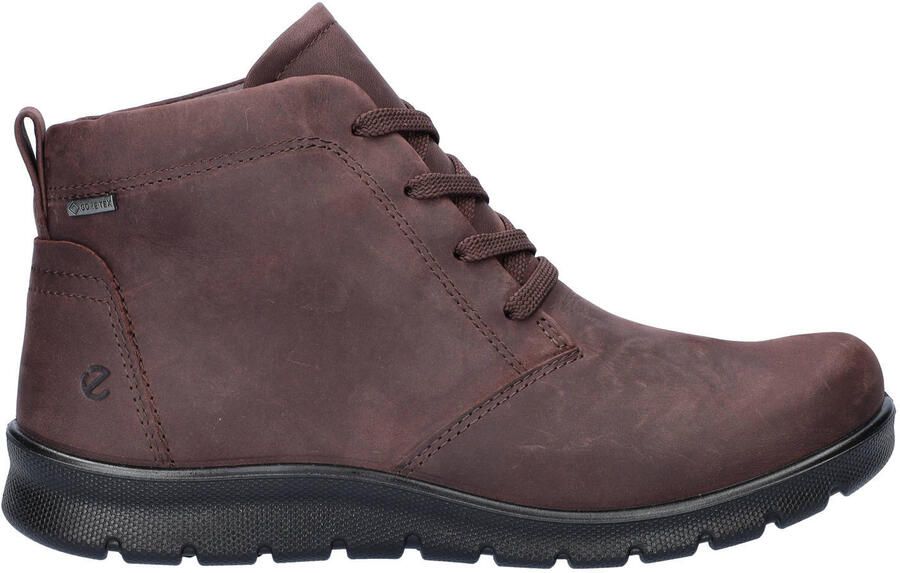 Ecco Babbett gevoerde nubuck veterboots bordeaux