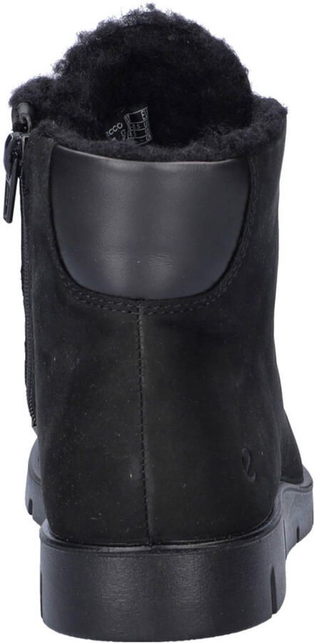Ecco Bella gevoerde nubuck veterboots zwart - Foto 2