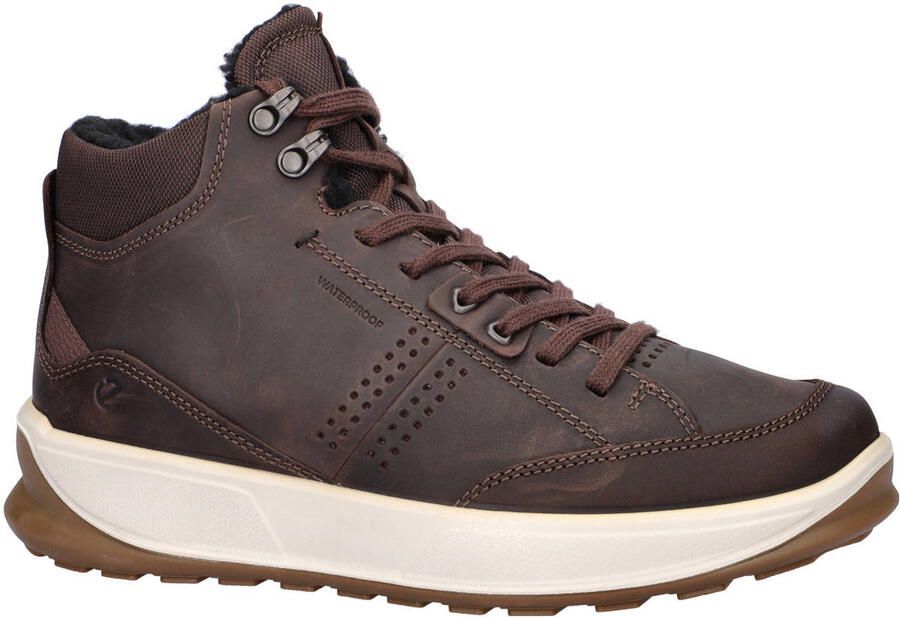 Ecco Byway gevoerde nubuck sneakers bruin
