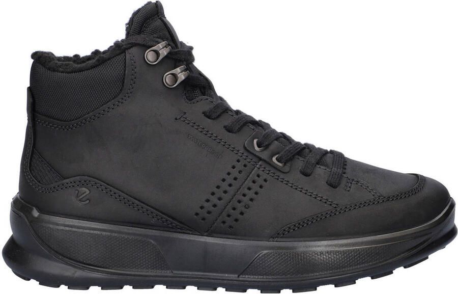 Ecco Byway gevoerde nubuck sneakers zwart