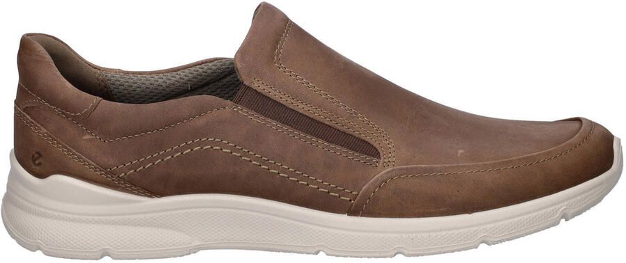 Ecco Irving nubuck instappers donkerbruin