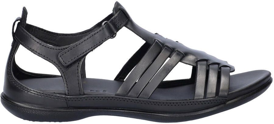 Ecco leren sandalen zwart