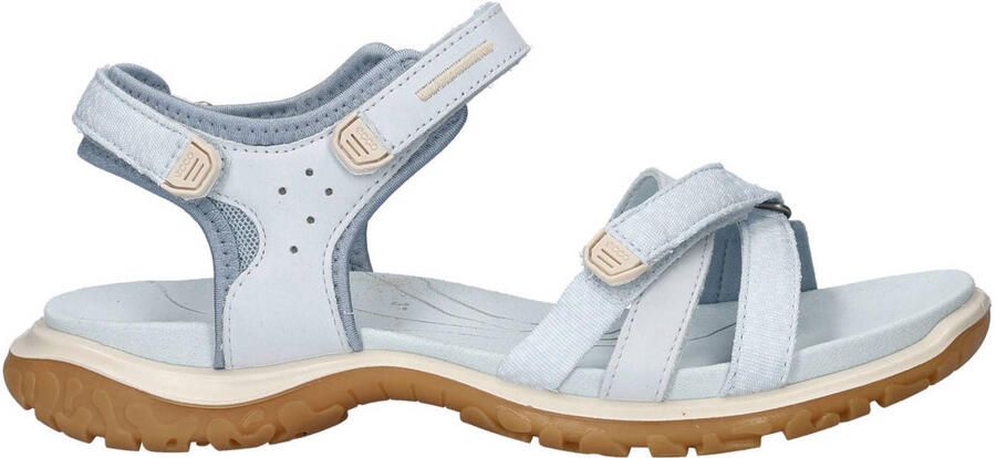 Ecco nubuck sandalen lichtblauw