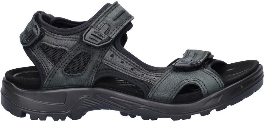 Ecco Off-Road suede sandalen chunky zwart