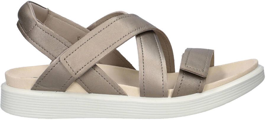Ecco Soft leren sandalen goud