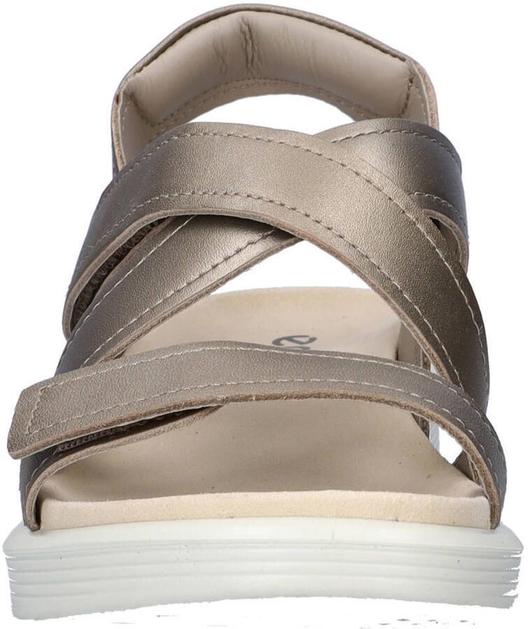 Ecco Soft leren sandalen goud - Foto 2