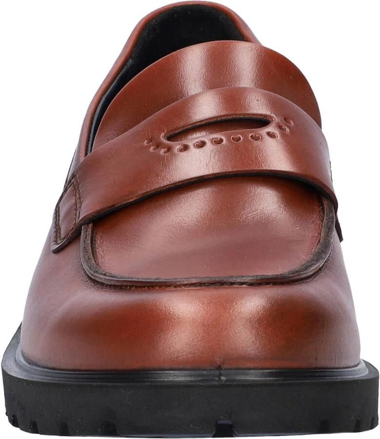 Ecco Vienna leren loafers blokhak bruin - Foto 2