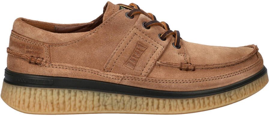 Ecco Walker 3.0 leren veterschoenen camel