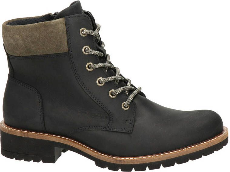 Ecco Elaina nubuck veterboots zwart