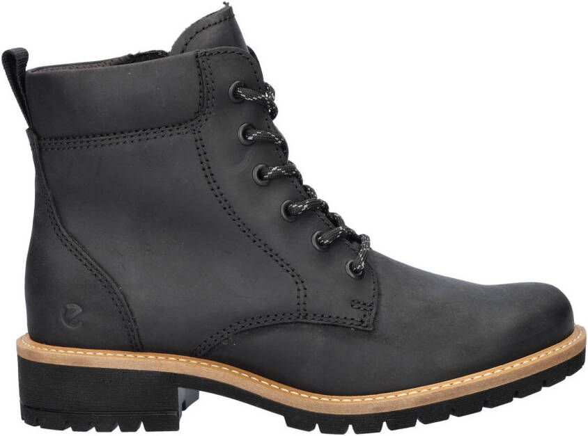 Ecco Elaina nubuck veterboots zwart