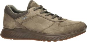 Ecco Exostride nubuck veterschoenen taupe