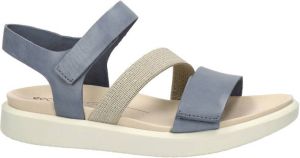 Ecco Flowt W leren sandalen blauw