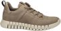 Ecco Gruuv M nubuck sneakers taupe - Thumbnail 1