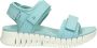 Ecco Gruuv Sol nubuck sandalen lichtblauw - Thumbnail 1