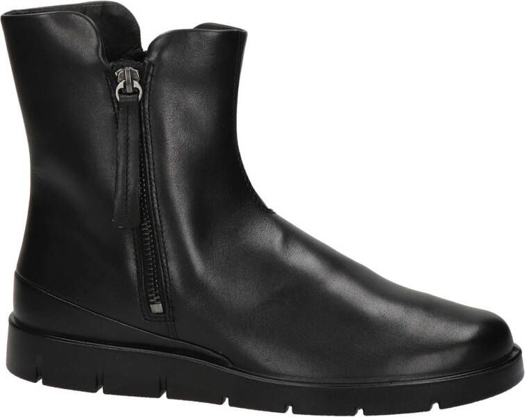 Ecco leren enkelboots zwart