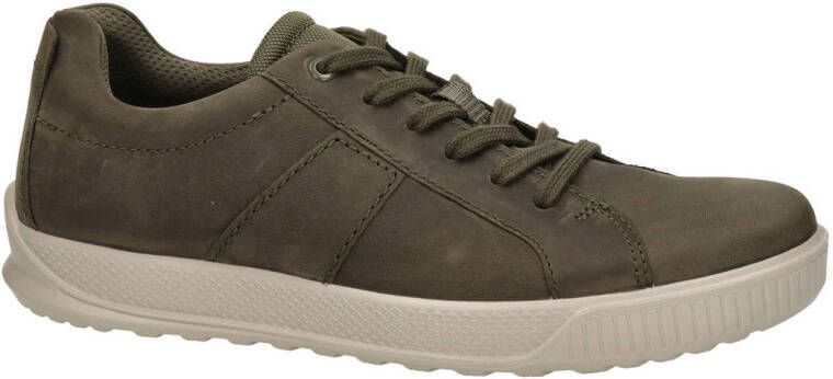 ECCO Byway leren heren sneakers bruin groen